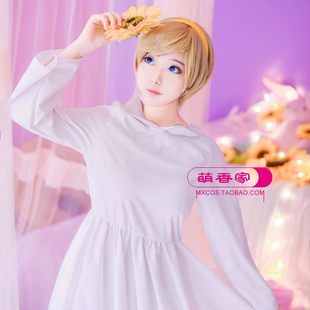 萌香家APH黑塔利亚假发雪肌姐妹 雪姬姐妹假毛天河司cosplay假发