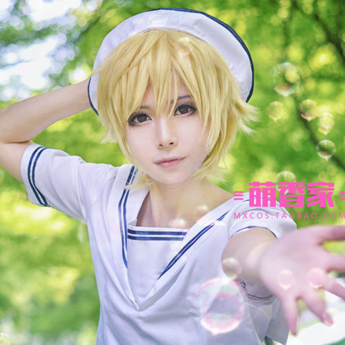 萌香家水果篮子假发 草摩红叶 假毛 镜音LEN志摩金造 cosplay假发