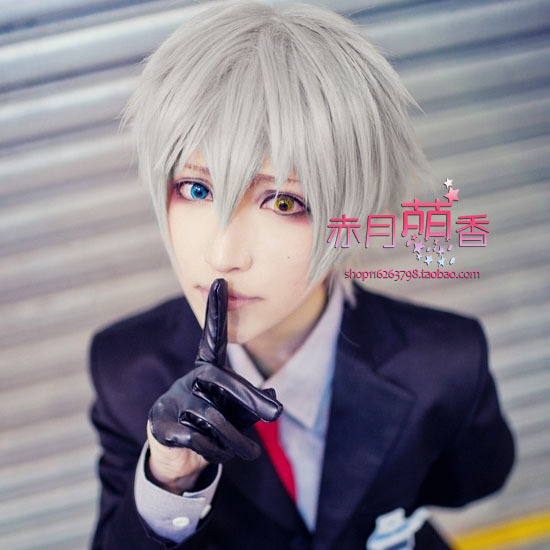 萌香家 妖狐X仆SS 忠犬 御狐神双炽 原版反翘cosplay假发