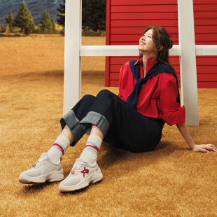 新款 轻便厚底百搭2025年秋季 4267 休闲运动鞋 Pansy盼喜日本女鞋