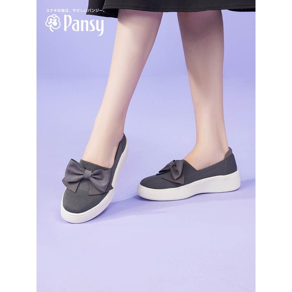 Pansy日本妈妈鞋软底轻便上班鞋不累脚休闲运动春季健步鞋防滑
