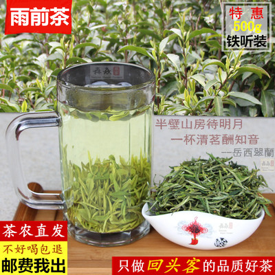 春茶雨前茶岳西翠兰绿茶茶农