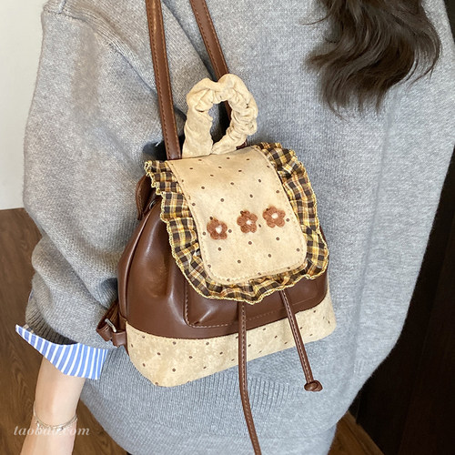 2026新款复古女式迷你双肩包