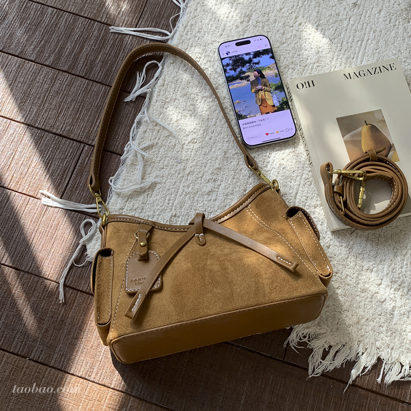 单肩斜挎包蝴蝶结小众设计手提包