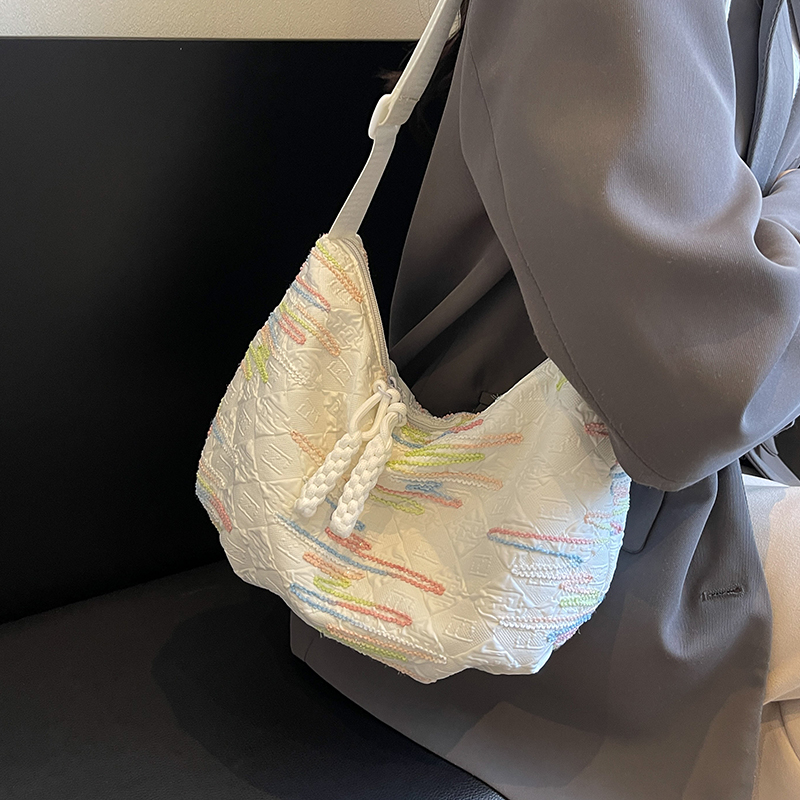 小众复古刺绣高级感夏季托特包