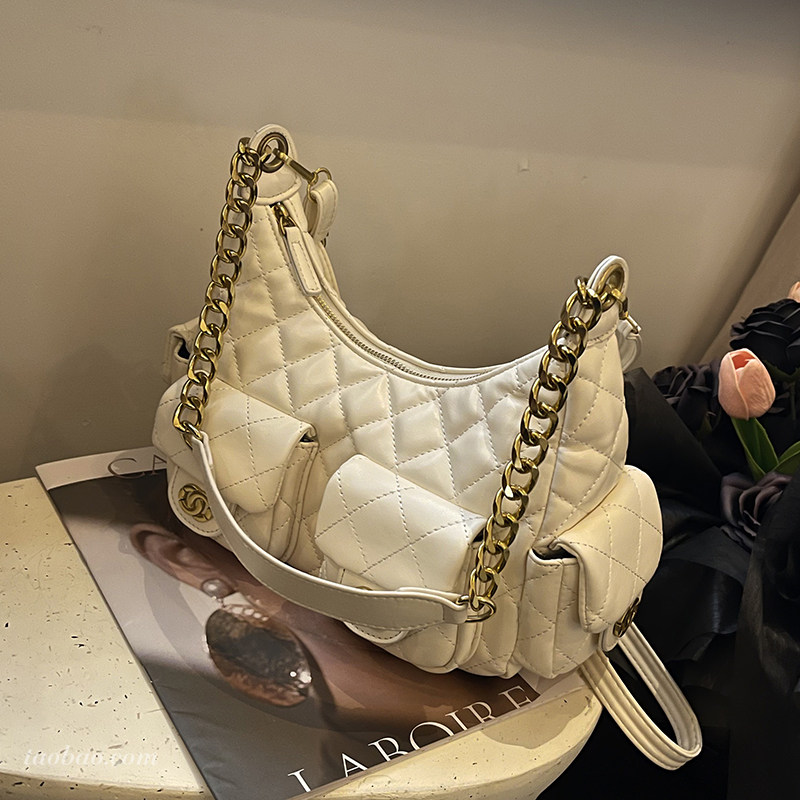 高级感小众菱格绣线包包女2025新款通勤单肩腋下包时尚斜挎小拎包,箱包皮具/热销女包/男包,托特包,淘宝优惠券,粉丝福利购,淘宝优惠卷