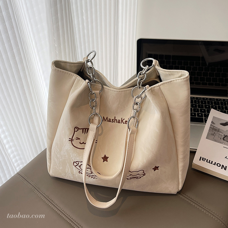 高级感单肩小众设计托特包