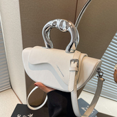 潮时尚 高级质感法式 小众设计包包女2025新款 百搭斜挎包独特手提包