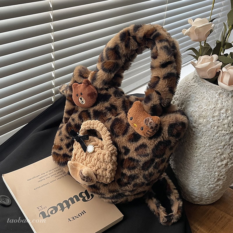 小众毛茸茸包包女2025新款