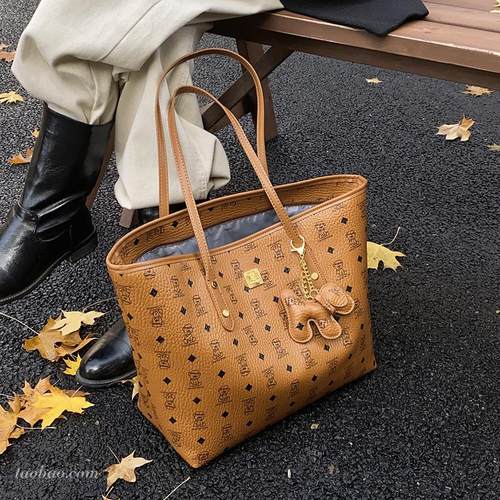 时尚大容量托特包纯色简约