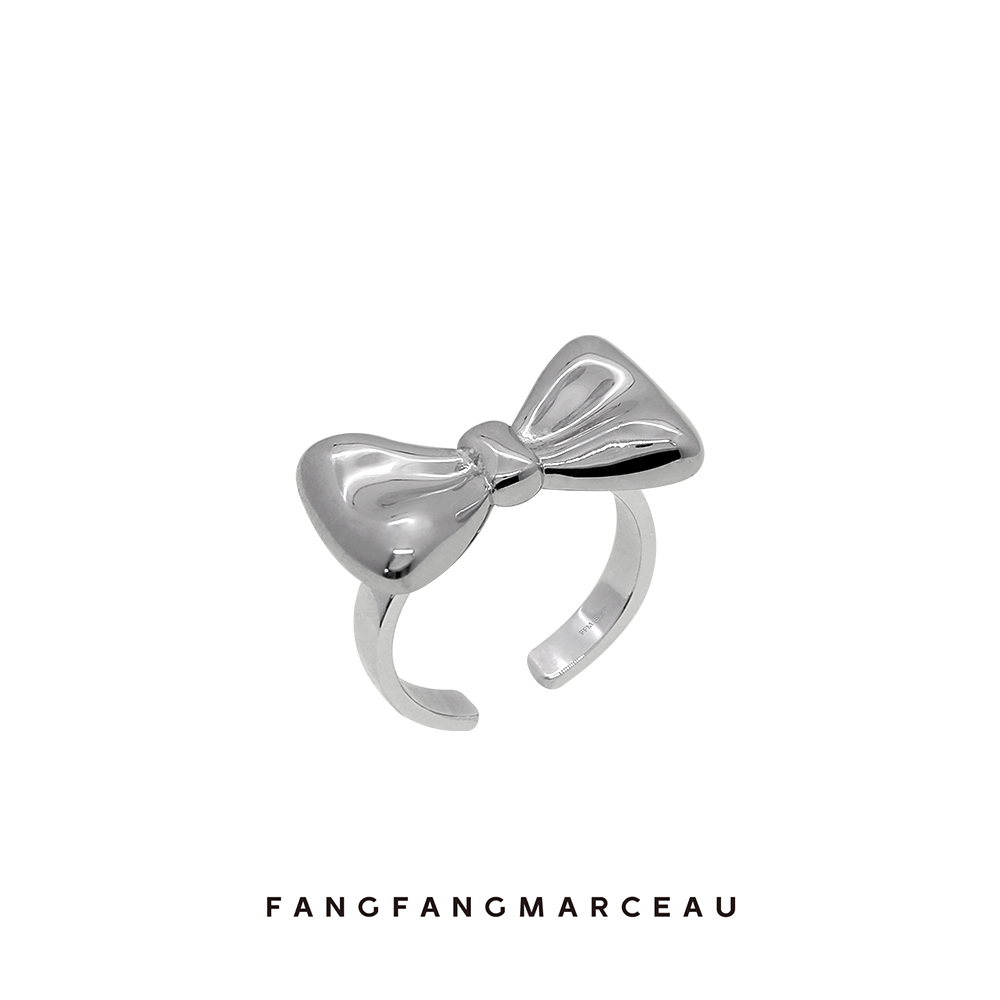 赵今麦同款甜美S925银蝴蝶结戒指