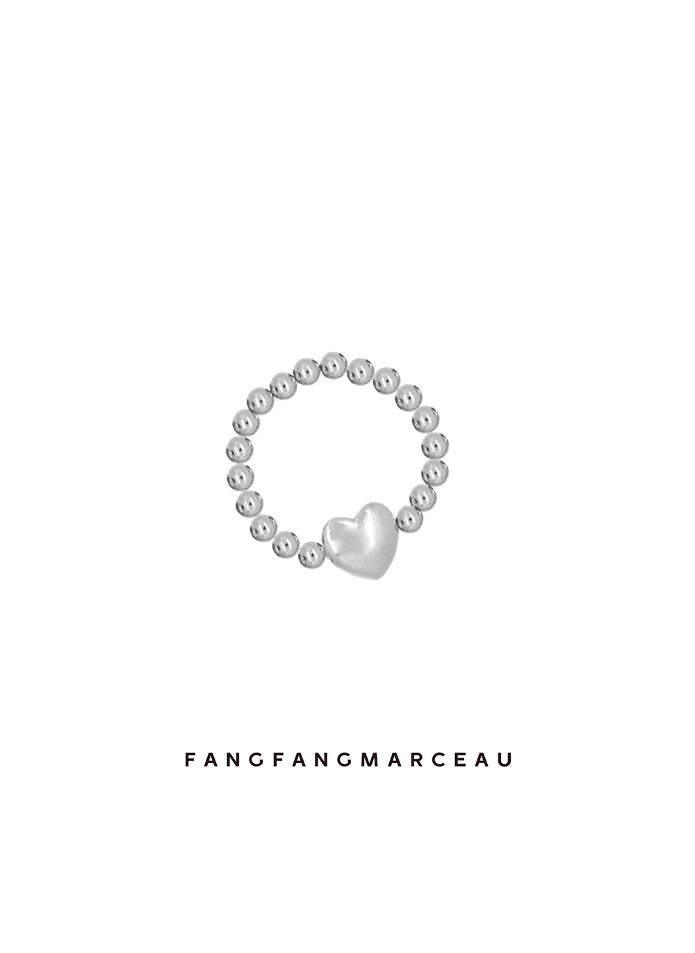 原创设计通用镀白金少女梦境戒指