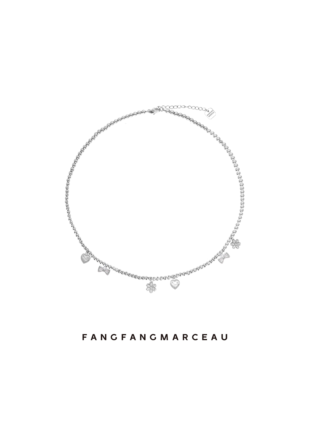 原创设计镀白金通用少女梦境项链