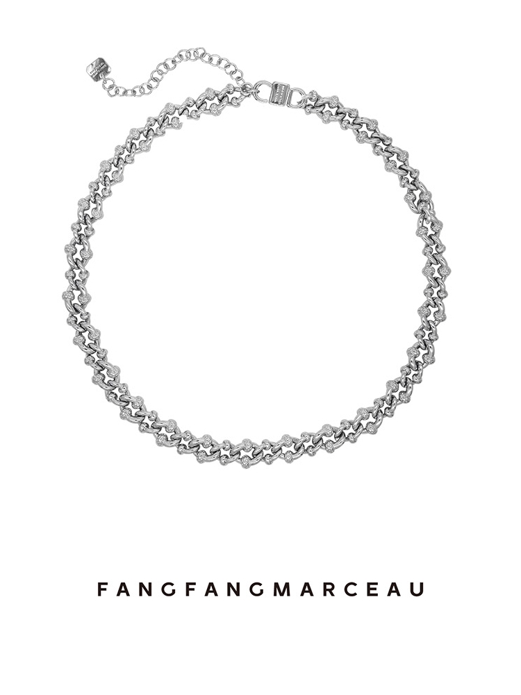 原创镀金欧美中性风情侣链条项链