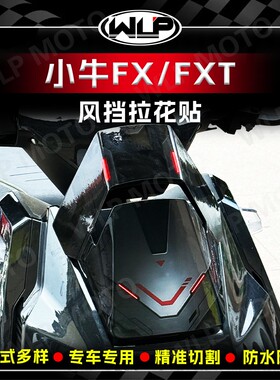 适用小牛FX/FXT风挡装饰贴纸车头大灯处拉花贴花保护贴膜改装配件