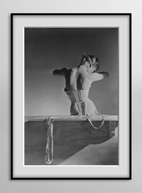 Horst P Horst 时尚摄影装饰画品牌服装女装店高级感轻奢餐厅挂画