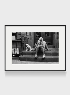 Elliott Erwitt 厄威特摄影师黑白摄影装饰画玛格南狗狗动物挂画
