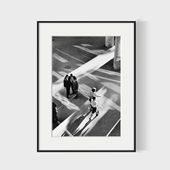 黑白摄影装 勒内布里 饰画咖啡厅西餐厅酒店高级感挂画 burri rene