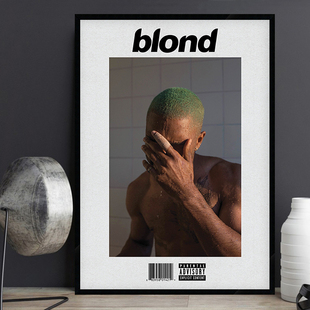 壁挂画 blonde 饰画KTV时尚 欧美明星海报餐厅酒吧装 Frank Ocean