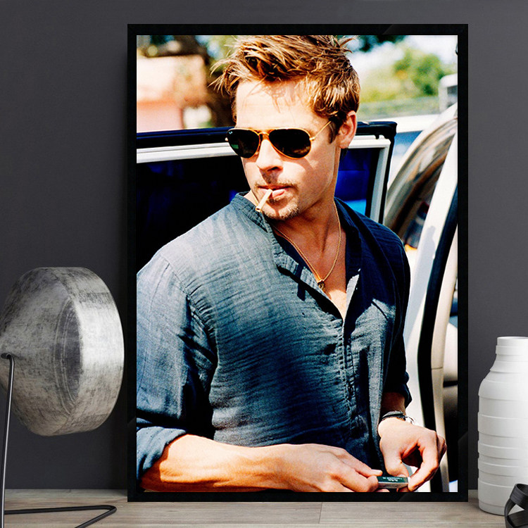 男装店复古怀旧明星海报装饰画