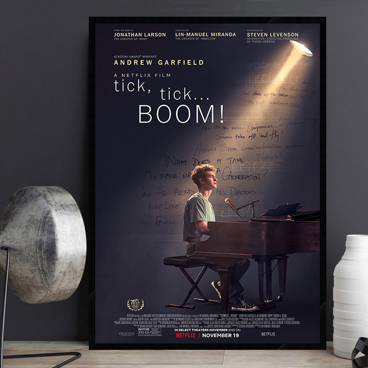 倒数时刻 电影海报装饰画爱情文艺餐厅钢琴琴房教室主题酒店挂画