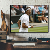 费德勒瑞士网球体育运动明星海报装 Roger Federer 饰画励志挂画