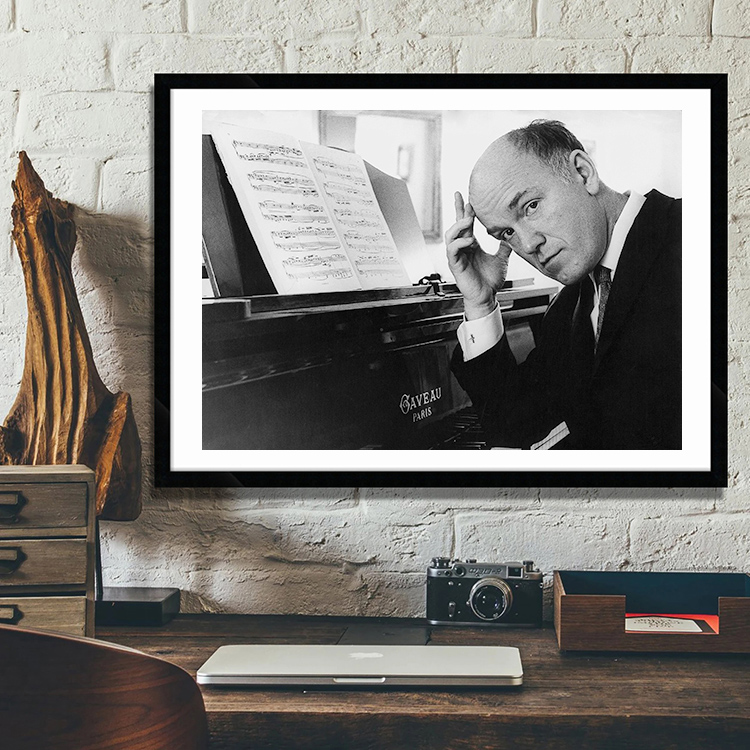 里赫特古典钢琴家音乐家装饰画