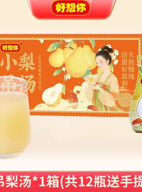 好想你果汁饮品小吊梨汤360ml红枣炖梨儿童水果风味饮料整箱12瓶