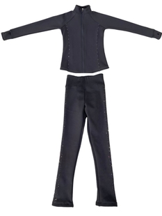 滑冰服花样滑冰训练服儿童上衣成人 女童溜冰服秋冬特厚款定制