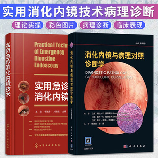 实用急诊消化内镜技术+消化内镜与病理对照诊断学 中文翻译版 两本套装 急诊消化内镜的医患沟通及谈话告知 消化道异物内镜表现