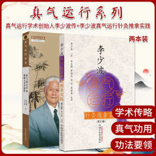 真气运行学术创始人李少波传+李少波真气运行针灸推拿实践 第2版 两本套装 中国中医药出版社 真气运行的奥秘 运动对真气的影响