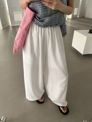 吉姆姐姐 aboutmoon家正品 韩系清爽薄料宽松舒适百搭休闲裤