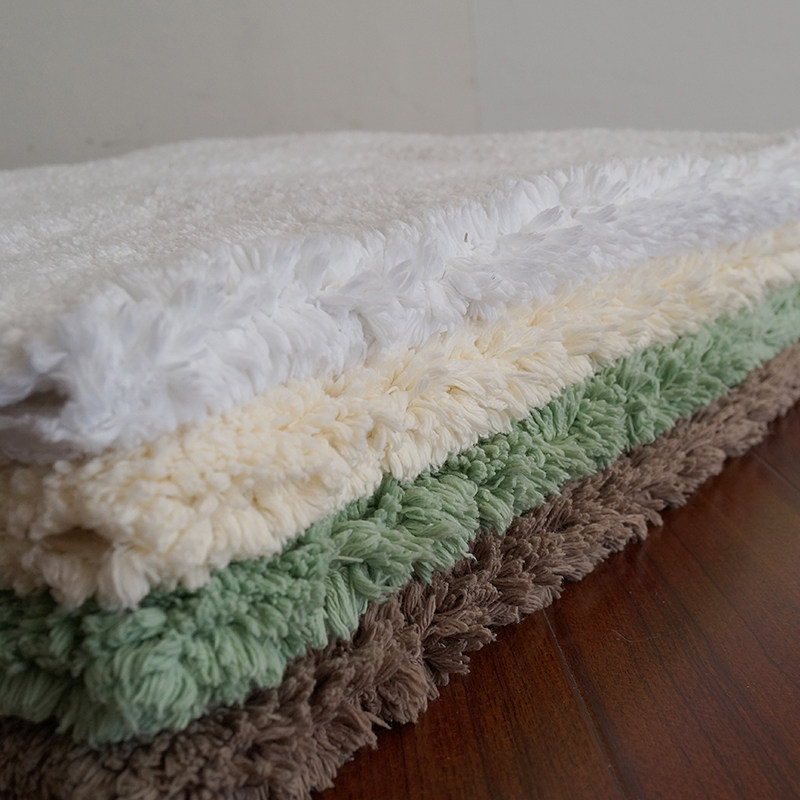 加厚可水洗全棉顺滑丝毛 客厅茶几卧室地毯进门口地垫地巾