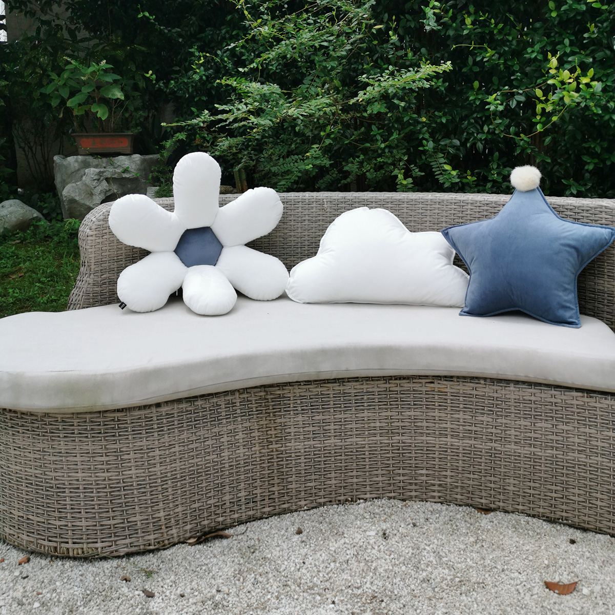 网红沙发抱枕ins风太阳花可拆洗