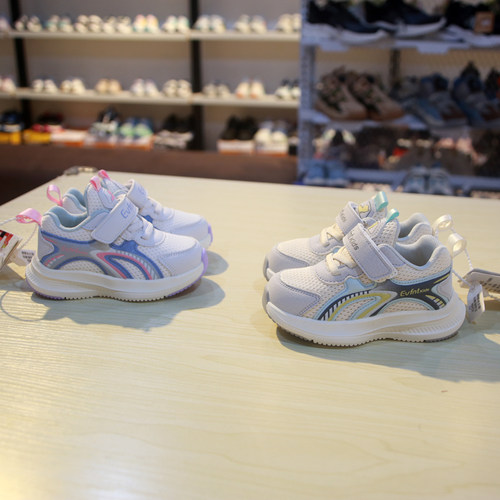 实体婴芬特春秋季机能鞋女童双网透气运动鞋男童幼童轻盈22-26码