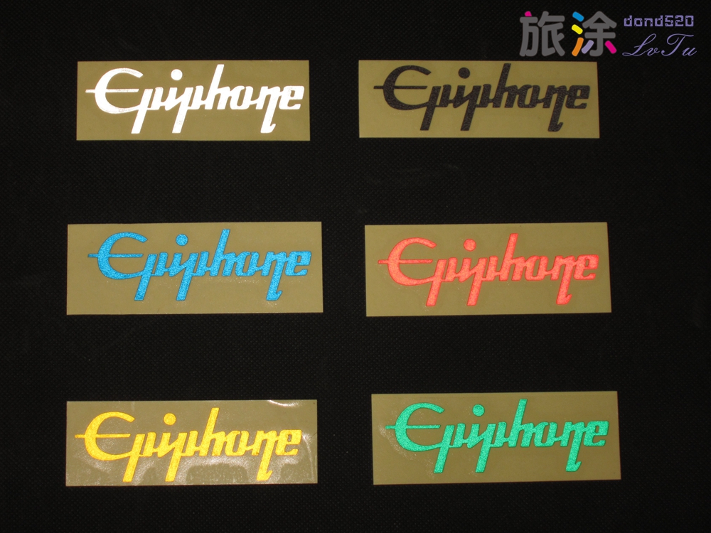 epiphone反光贴纸旅行箱转印吉他