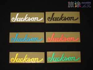 Jackson杰克逊电吉他反光贴纸摇滚金属乐队乐器行李旅行箱转印贴