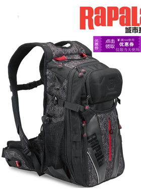 rapala乐伯乐路亚包钓鱼路亚包多功能背包腰包饵包大容量+挂竿