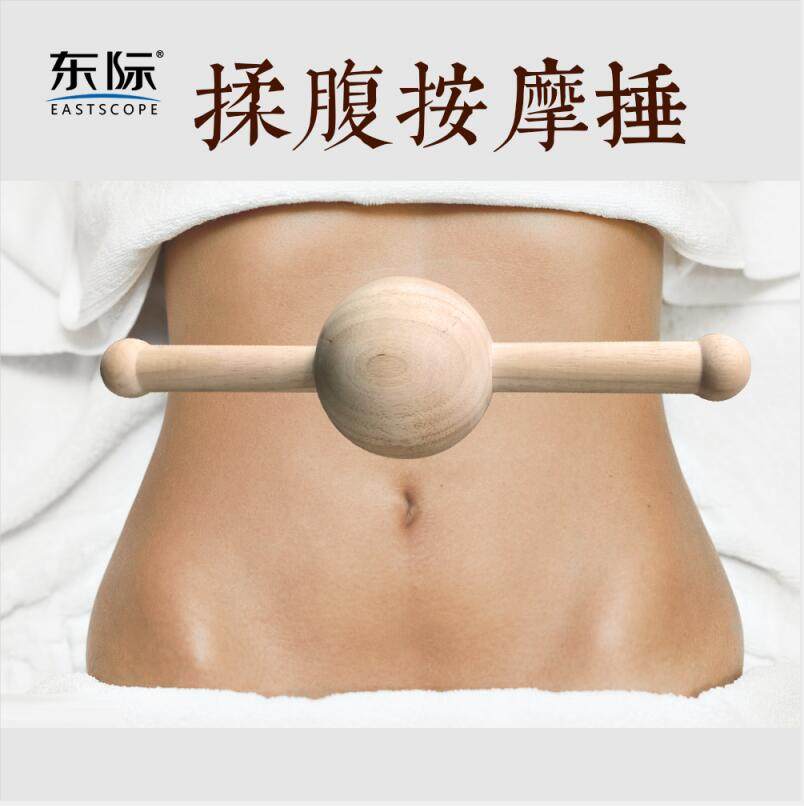 滚腹按摩捶手动式实木揉腹棍按揉肚子神器疏通经络瘦身烧麦锤