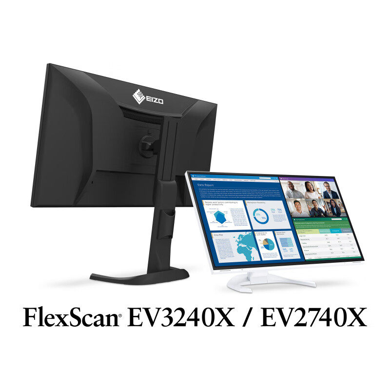 EIZO艺卓 EV2740X 4K办公网课护眼显示器低蓝光type-C 27英寸黑色