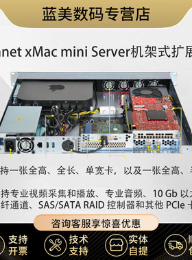 Sonnet xMac mini Server TB3接口mac mini 主机机架式扩展箱