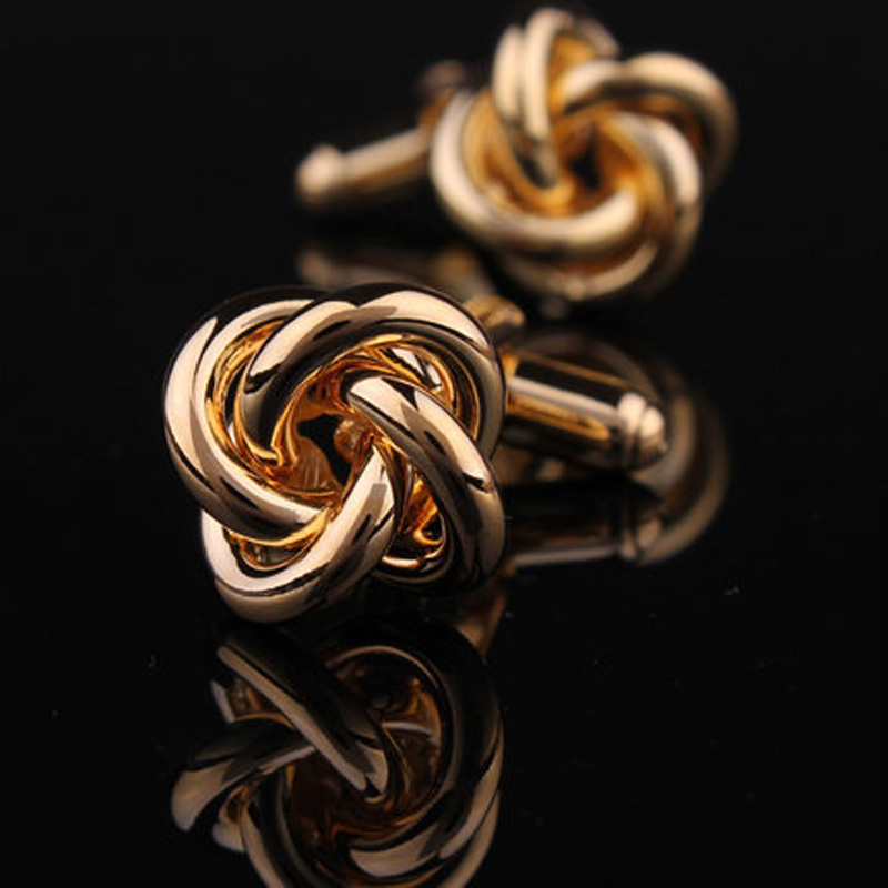 獵尚  金屬麻花金色袖扣袖釘男士袖口 法式襯衫袖釘在類目 服飾配件/皮帶/帽子/圍巾, 袖釦中 - 來自Buy2taobao.com提供專業的淘寶代購服務