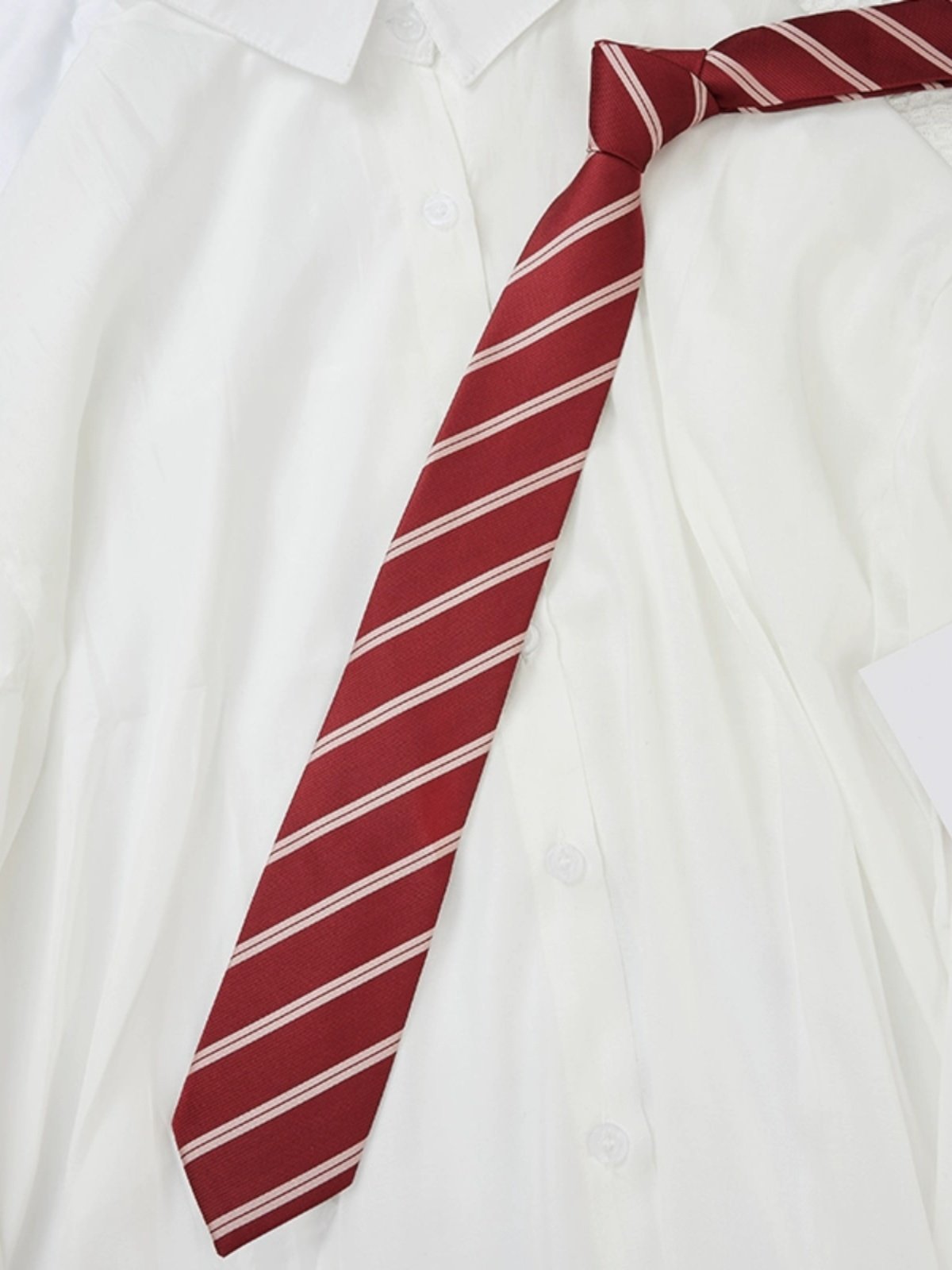 赤绀金领带领结JK/DK日系校园风男女同款免打拉链式酒红条纹潮,服饰配件/皮带/帽子/围巾,领带,淘宝优惠券,粉丝福利购,淘宝优惠卷