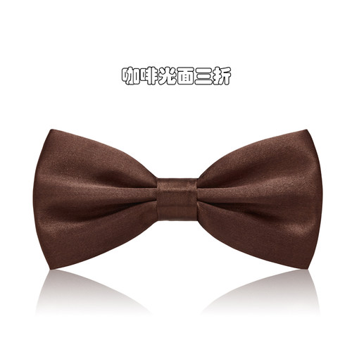 咖啡新郎伴郎红色西装韩式领结
