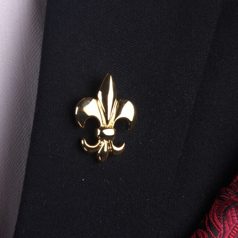 男士胸针金色法皇徽章镀金男孩西装胸针西服领针别针胸花女士商务