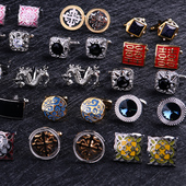 扣袖 钉男士 高端礼盒装 衬衫 扣男女款 袖 商务法式 法式 口钉