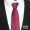 (Handmade style) 8cm wine red dark striped tie