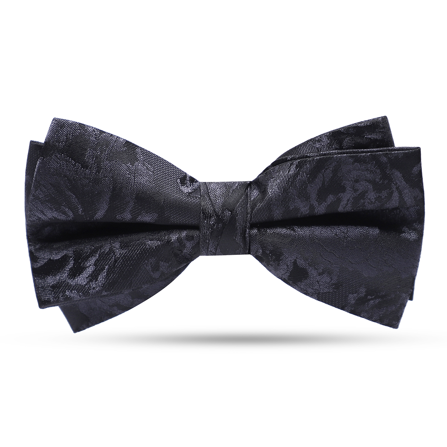 男士新郎复古法式双层黑色领结