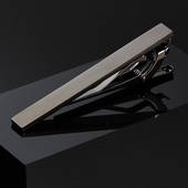 保安领夹 简约男女别针韩版 男士 枪色磨砂领带夹商务正装