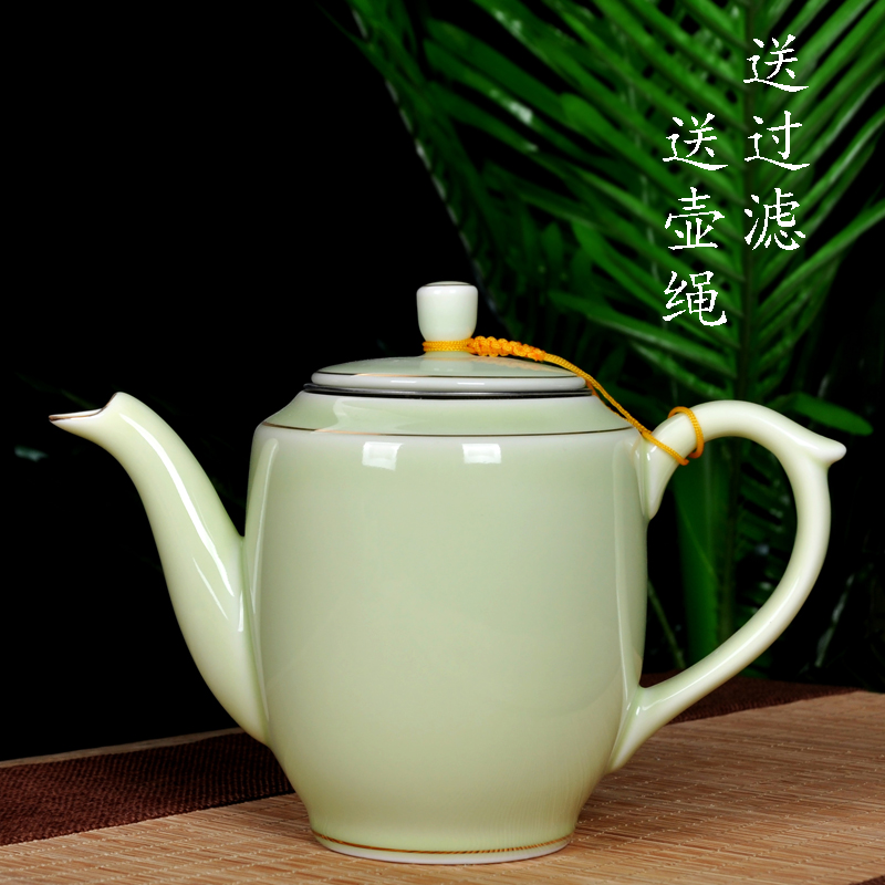 茶壶单壶大号不锈钢过滤家用办公耐高温过滤陶瓷茶壶花茶泡茶大壶